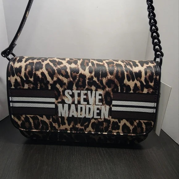 Steve Madden Women's Leopard Print Crossbody Bag - Picture 2 of 8